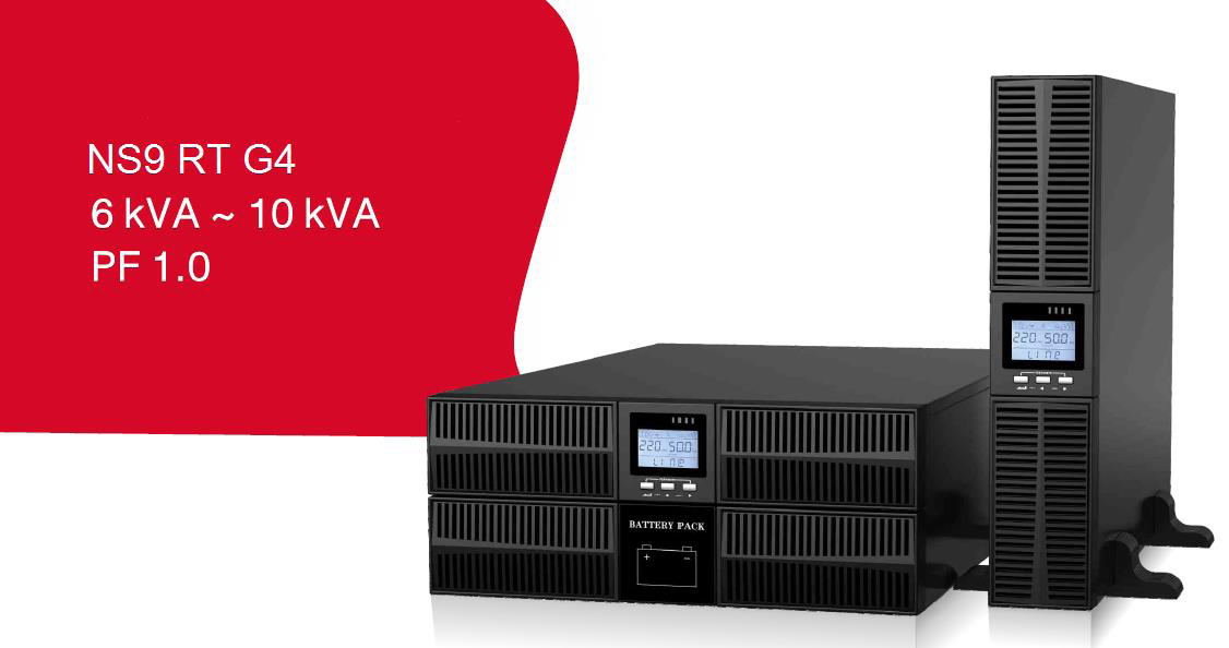 Onduleur NETSYSTEM 6kVA ~ 10kVA ONLINE Rack/Tour