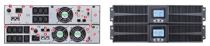 Onduleur NETSYSTEM 1 kVA ~ 3 kVA ONLINE Rackable